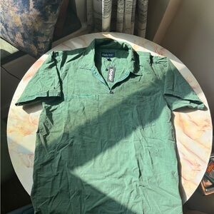 Only NY Green pullover shirt NWT short sleeve